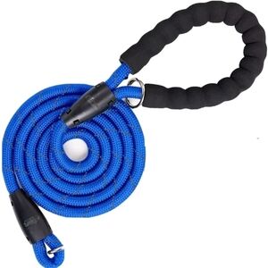5FT Nylon Dog Leash Heavy Duty Reflective Leads With Soft Handle Rope